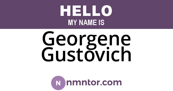 Georgene Gustovich
