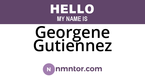Georgene Gutiennez