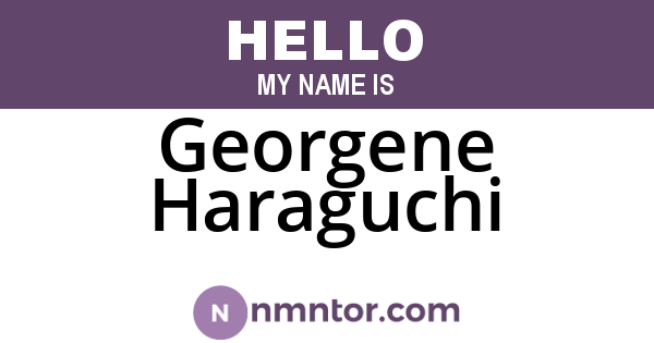 Georgene Haraguchi