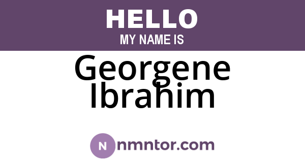 Georgene Ibrahim