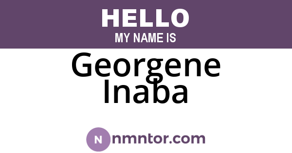 Georgene Inaba
