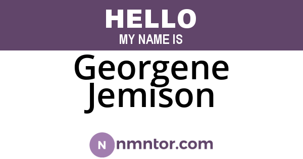 Georgene Jemison