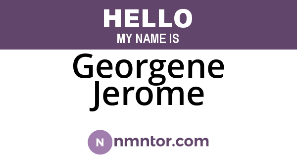 Georgene Jerome