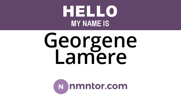 Georgene Lamere