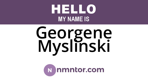 Georgene Myslinski