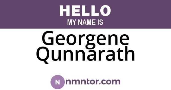 Georgene Qunnarath