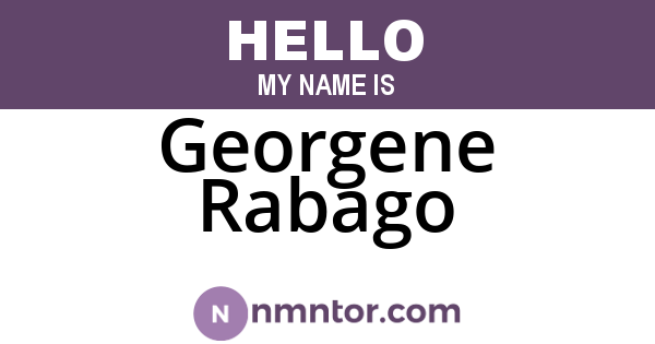 Georgene Rabago