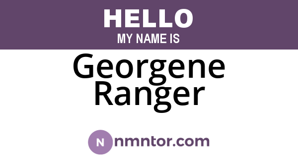 Georgene Ranger