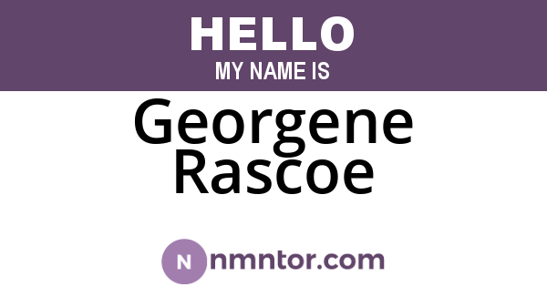 Georgene Rascoe