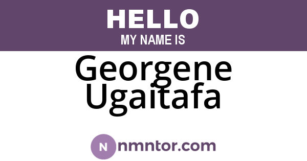 Georgene Ugaitafa