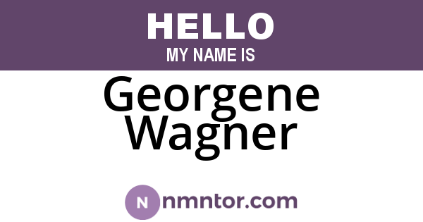 Georgene Wagner