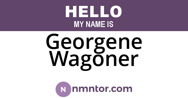 Georgene Wagoner