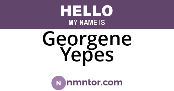Georgene Yepes