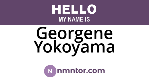 Georgene Yokoyama