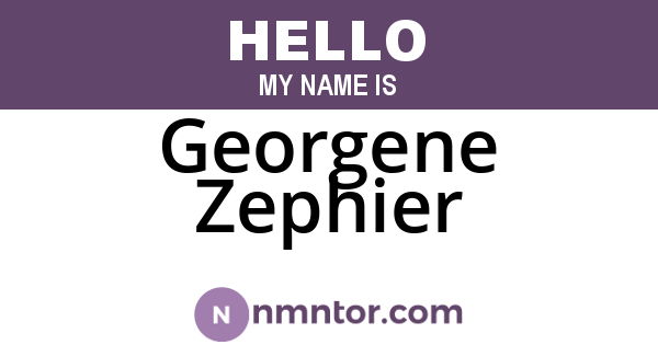 Georgene Zephier