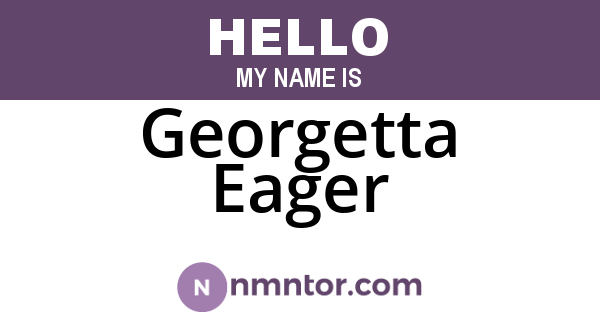 Georgetta Eager