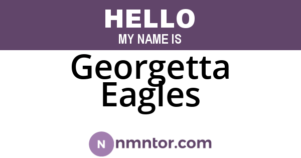 Georgetta Eagles