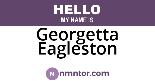 Georgetta Eagleston