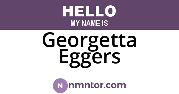 Georgetta Eggers