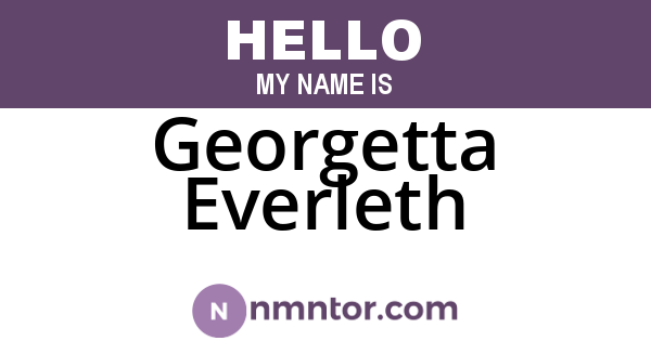 Georgetta Everleth
