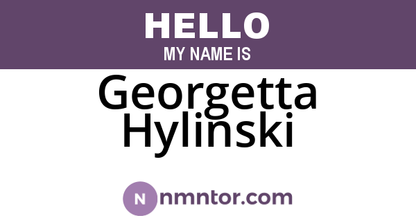 Georgetta Hylinski