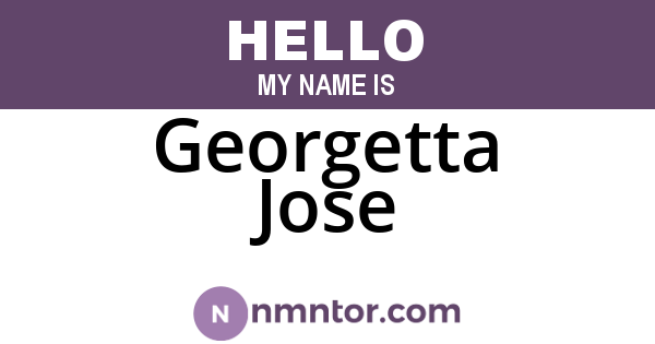 Georgetta Jose
