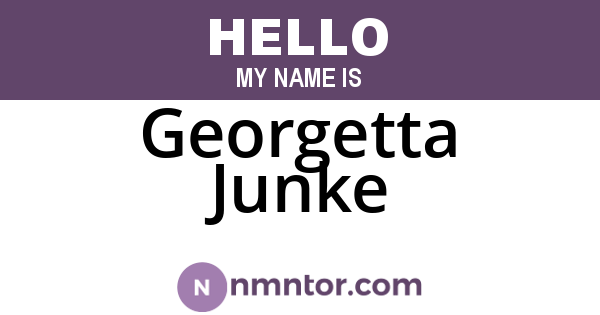 Georgetta Junke