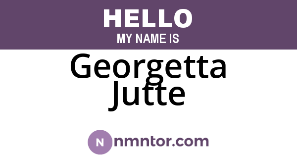 Georgetta Jutte