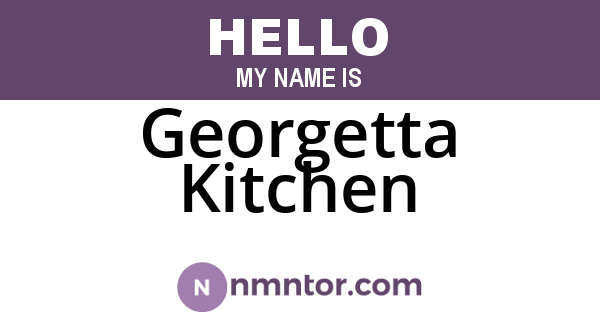 Georgetta Kitchen