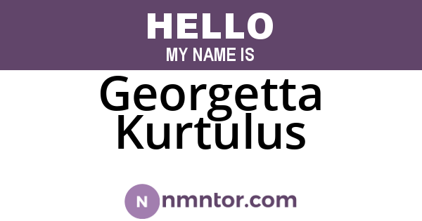 Georgetta Kurtulus