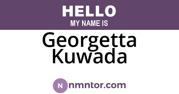 Georgetta Kuwada