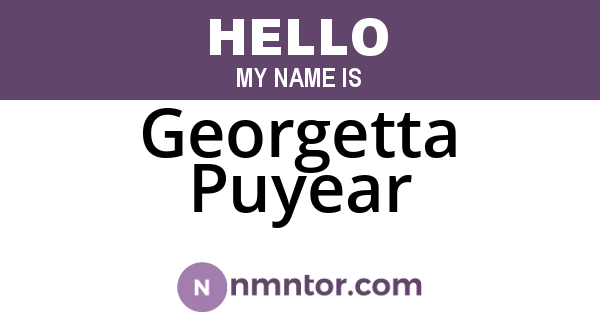 Georgetta Puyear
