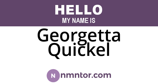 Georgetta Quickel