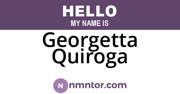 Georgetta Quiroga