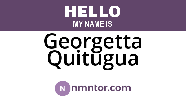 Georgetta Quitugua
