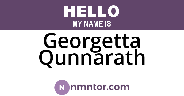 Georgetta Qunnarath
