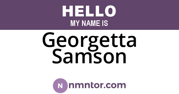 Georgetta Samson