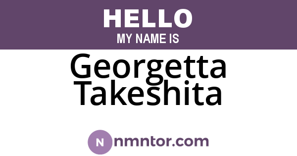 Georgetta Takeshita