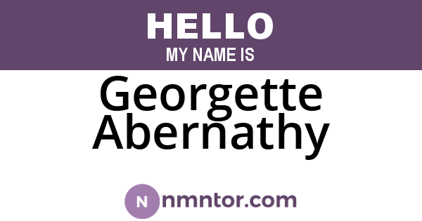 Georgette Abernathy