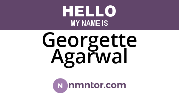 Georgette Agarwal