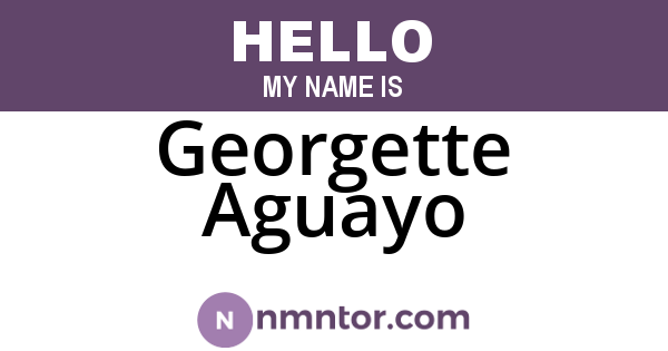 Georgette Aguayo
