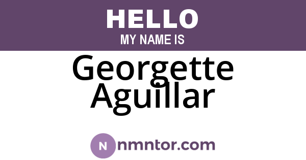 Georgette Aguillar