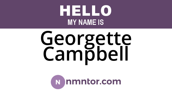 Georgette Campbell