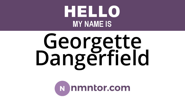 Georgette Dangerfield