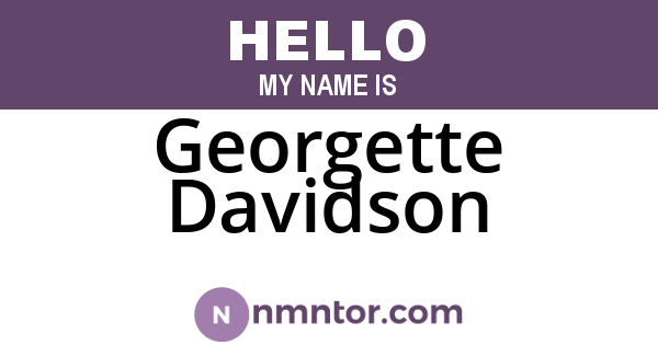 Georgette Davidson