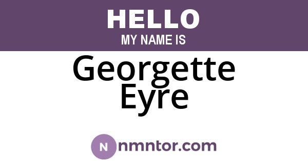 Georgette Eyre