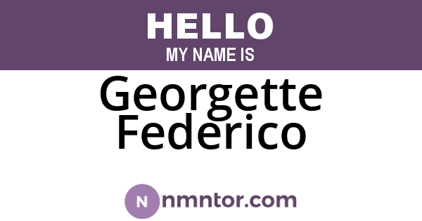 Georgette Federico