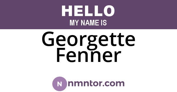 Georgette Fenner