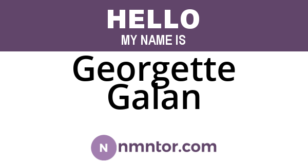 Georgette Galan
