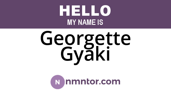 Georgette Gyaki